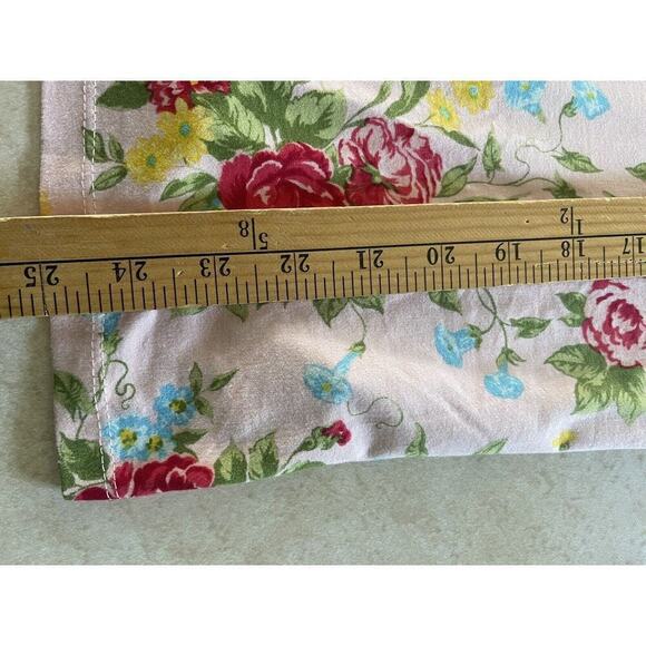 Pioneer Woman 3/4 Sleeve XXL Pink Red Floral V-Neck Top T-Shirt Cotton Blend - Picture 8 of 10